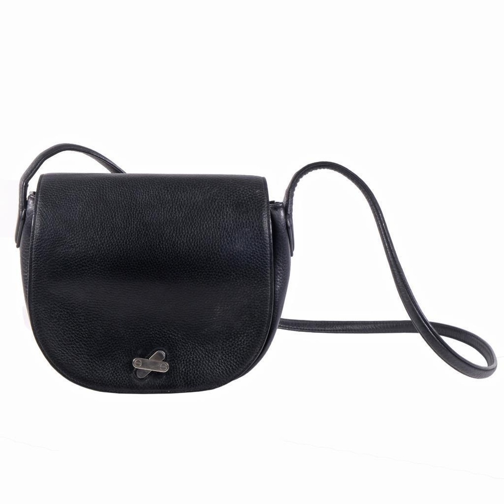 ALEXANDER WANG Crossbody Purse Handbag Leather Saddle Bag Turn Lock Discontinued
